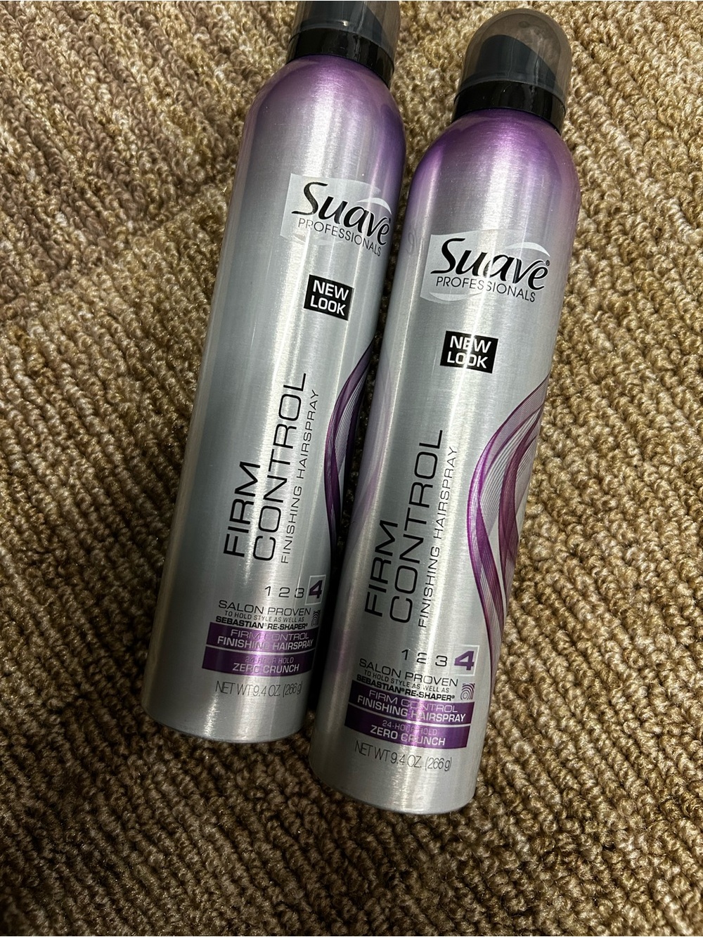 Suave Professionals Firm Control Finishing Hairspray - Silver & Purple